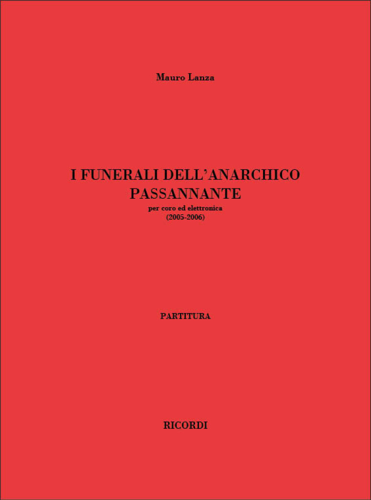 I Funerali Dell'Anarchico Passannante